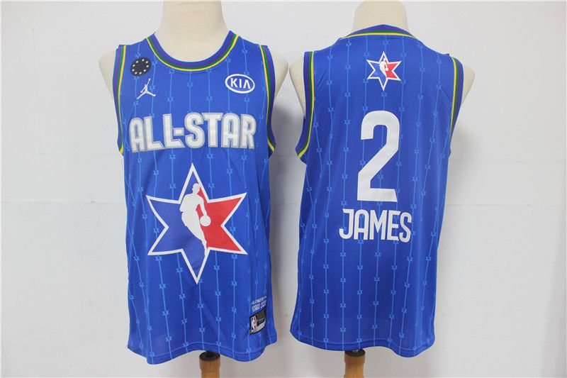 Men Los Angeles Lakers #2 James Blue 2020 All Star NBA Jerseys